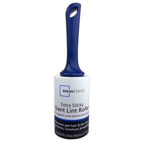 Mainstays Extra Sticky Giant Lint Roller – 100 Sheets per Roll, 4.6" Tall Sheets, High‑Capacity Cleaning, Pets, Clothing, Furniture, Crafts, Travel