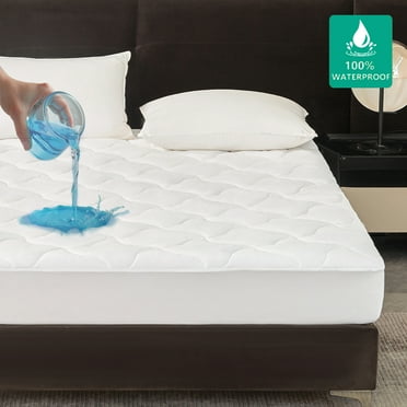 Mainstays Extra Thick Waterproof Mattress Pad, Queen 60 in x 80 in