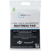 Mainstays Extra Thick Waterproof Mattress Pad, Queen 60 in x 80 in
