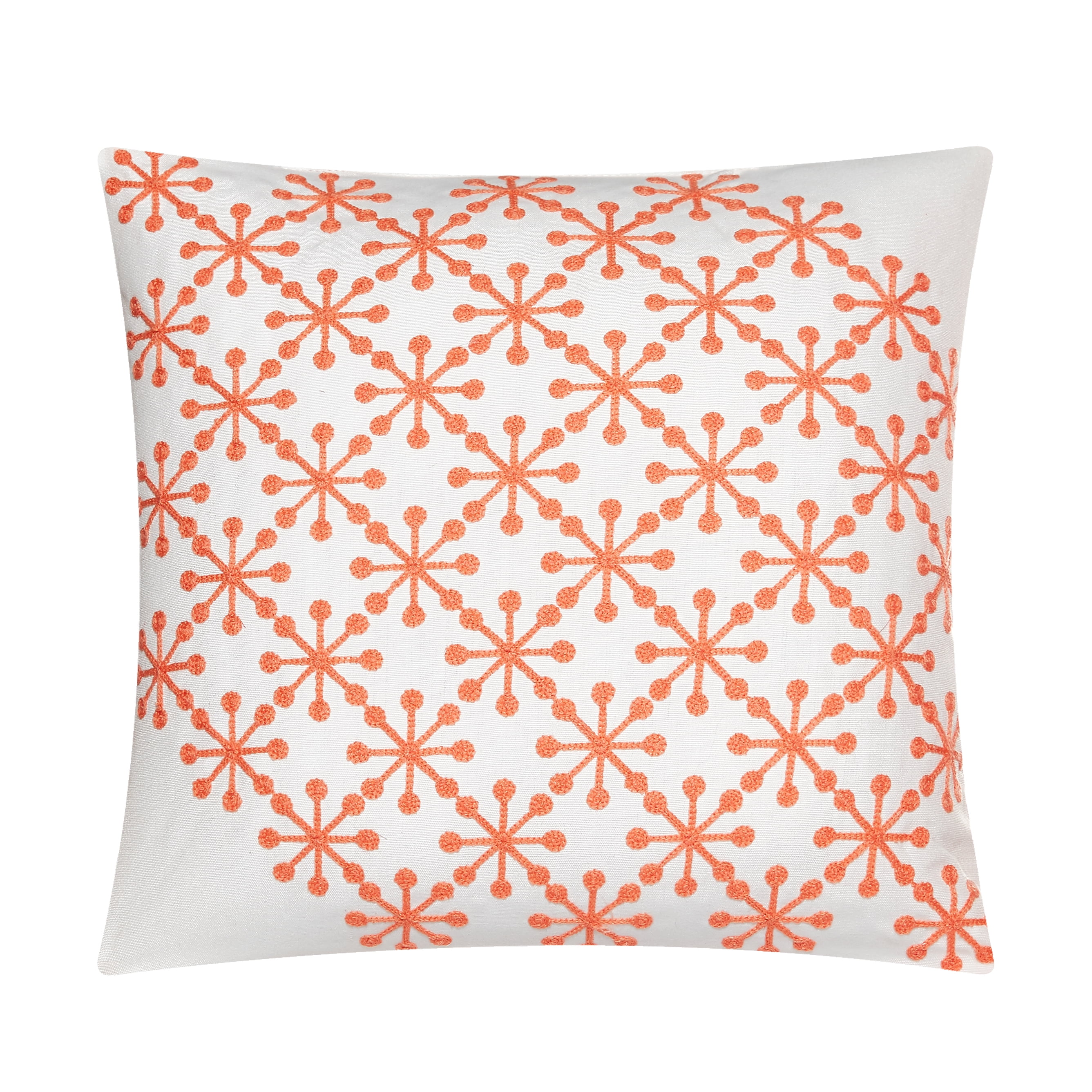 Mainstays Eyelet Flower Throw Pillows