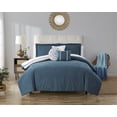 thumbnail image 1 of Mainstays Ezra 10-Piece Teal Medallion Bed in a Bag, Queen, 1 of 6