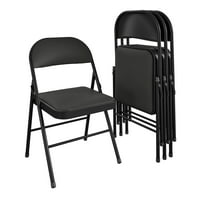 Mainstays Fabric Padded Folding Chair 4 Count Deals