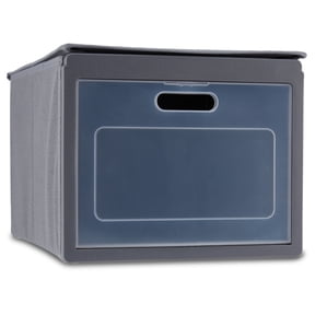 Mainstays Grey Stackable Fabric Shoe Storage Organizer for Closets