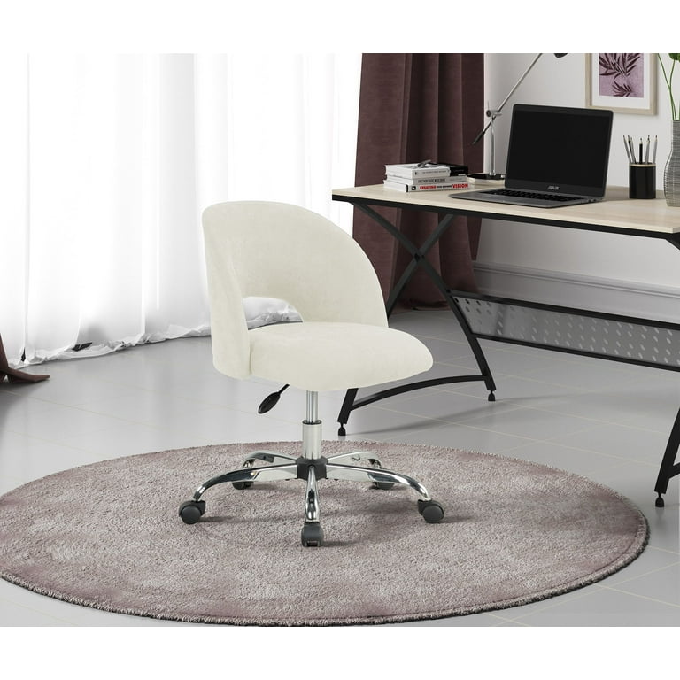 Mainstays Fabric Upholstered Open Back Office Chair with Casters