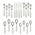 thumbnail image 1 of Mainstays Fairport 20 Piece Adult Stainless Steel Flatware Set, Silver, Tableware Service for 4, 1 of 19