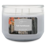 Mainstays Fall Farmhouse 3 Wick Jar Candle, 11.5 oz