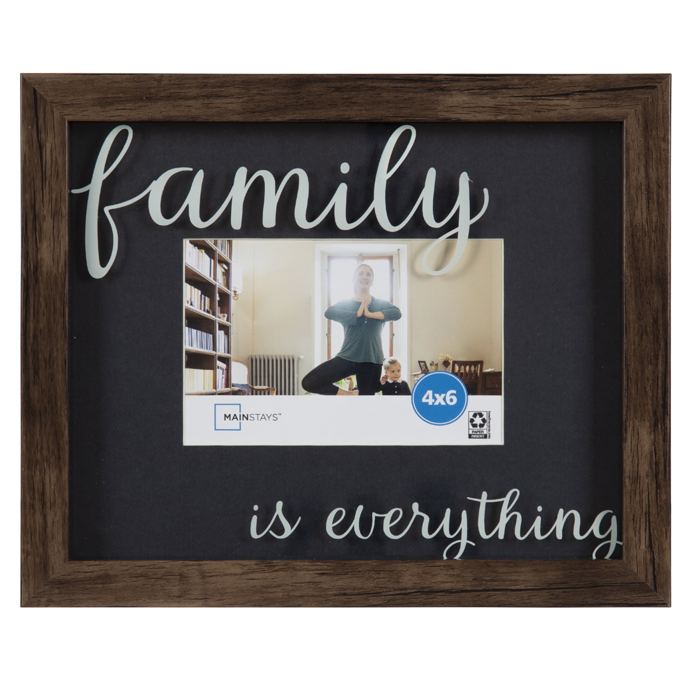 Mainstays Family Is Everything 8x10 Matted for 4x6 Tabletop Picture