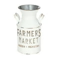 thumbnail image 1 of Mainstays Farmers Market Metal Milk Jug Décor with Handles, White, 10.4" H, 1 of 11