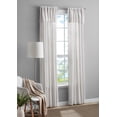 thumbnail image 1 of Mainstays Farmhouse Light Filtering Curtain Panel with Attached Valance, 1 Panel, White, 50” W x 95” L, 1 of 9