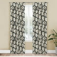 thumbnail image 1 of Mainstays Farmhouse Light Filtering Rod Pocket Panel, Set of 2, Beige Floral, 38" x 84", 1 of 10