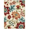 thumbnail image 1 of Mainstays Farmhouse Oversized Floral Cream Multicolor Indoor Area Rug, 4'x5'4", 1 of 9