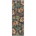 thumbnail image 1 of Mainstays Farmhouse Oversized Floral Teal Multicolor Indoor Hallway Runner Rug, 2'x6', 1 of 9