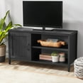 thumbnail image 1 of Mainstays Farmhouse TV Stand for TVs up to 50", Black, 1 of 7