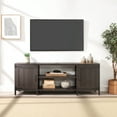thumbnail image 1 of Mainstays Farmhouse TV Stand for TVs up to 70", Espresso, 1 of 7