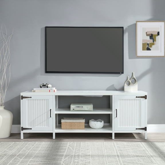 Mainstays Farmhouse TV Stand for TVs up to 70", White