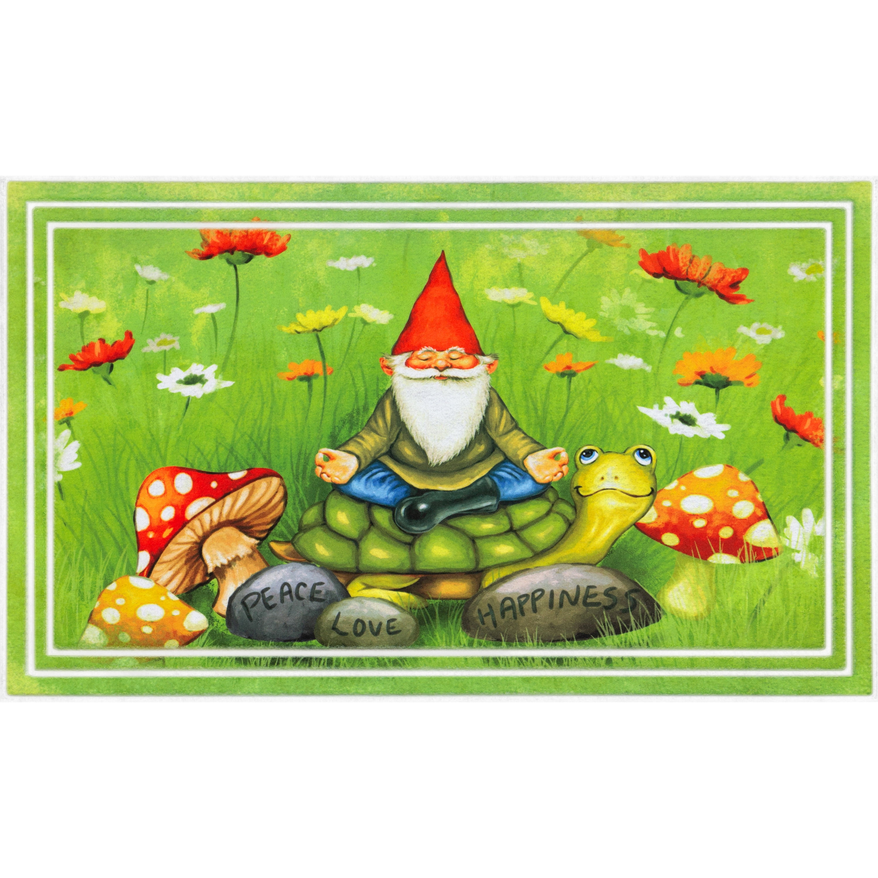 Mainstays Fashionables Deluxe Gnome Green Indoor Outdoor Doormat 1 5 x-3-x-1-6-4-2x-3-5-x-1-16-2x-3-3-2x-7-x-2-3x-3-4-5x-3-x-x-3-x