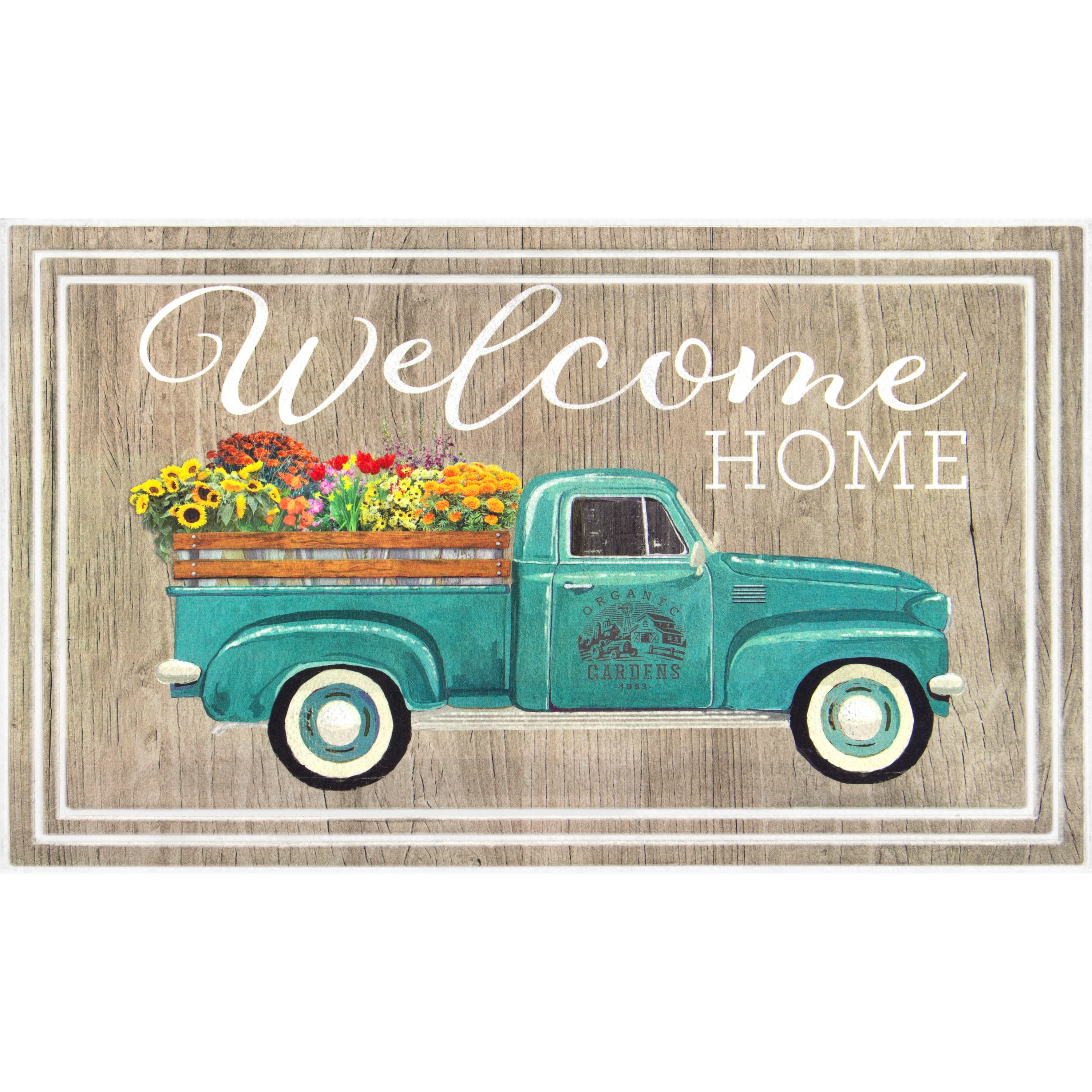 Mainstays Deluxe Welcome Home Flower Truck Driftwood Indoor