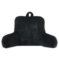 thumbnail image 1 of Mainstays Faux Fur Plush Backrest Pillow, Black, 1 of 5