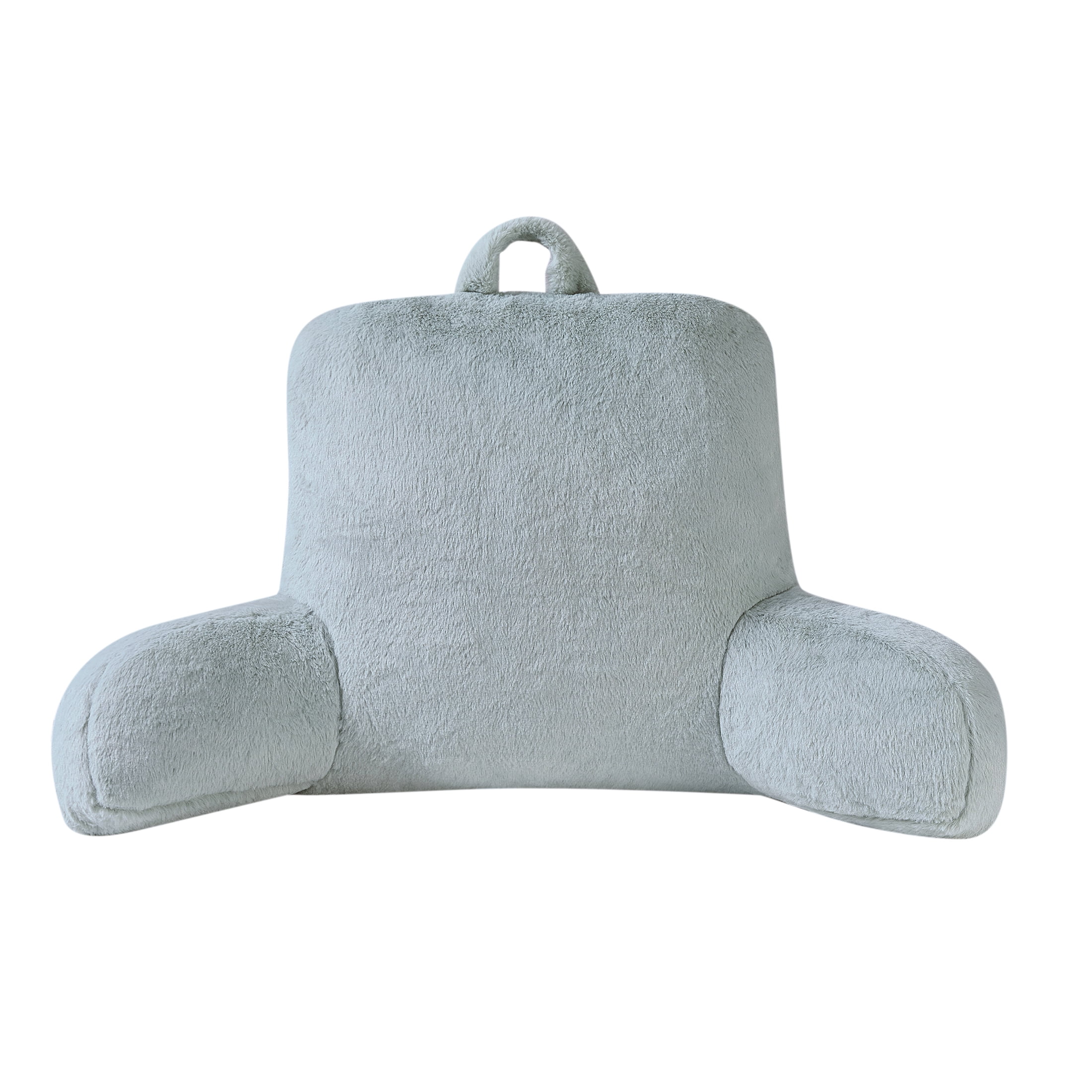 Mainstays Faux Fur Plush Bedrest Pillow, Specialty Size, Green