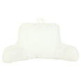 thumbnail image 1 of Mainstays Faux Fur Plush Bedrest Pillow, Specialty Size, Ivory White, 1 of 8