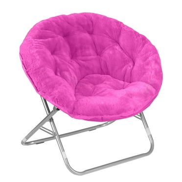 Mainstays Faux Fur Saucer™ Chair, Pink