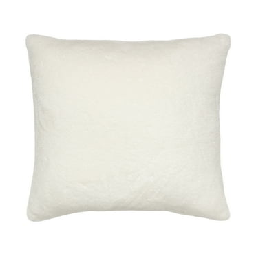 Mainstays Faux Rabbit Fur Throw Pillow 18"x18" Square