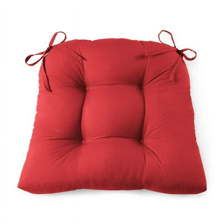 Mainstays Faux Suede Chair Cushion, 16" x 14.5", Red Sedona, Single