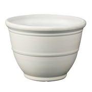Mainstays Ferenza Recycled Resin Planter, 14in x 14in x 10in, White