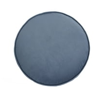 Mainstays Filmore Round Decorative Throw Pillow 16" x 16" Blue, 1 Count, Adult & Teen