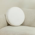 thumbnail image 1 of Mainstays Filmore Round Decorative Throw Pillow 16" x 16" Ivory, 1 Count, Adult & Teen, 1 of 7