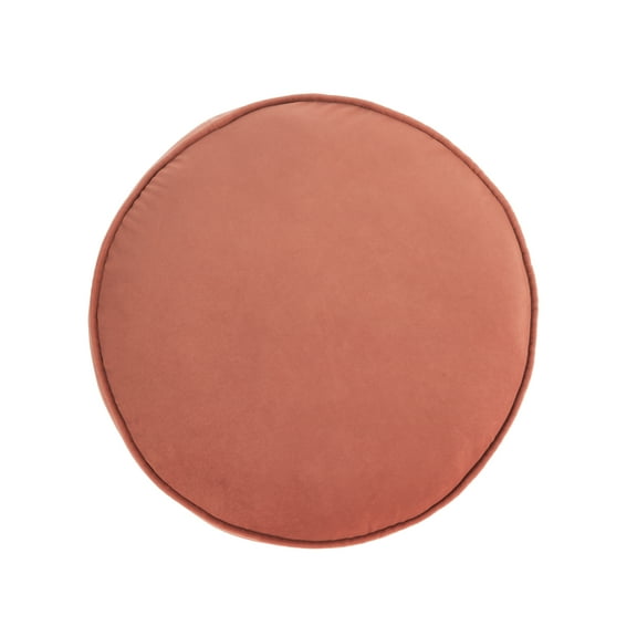 Mainstays Filmore Round Decorative Throw Pillow 16" x 16" Red Canyon, 1 Count, Adult & Teen