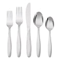 thumbnail image 1 of Mainstays Fiona 20 Piece Stainless Steel Flatware Set, Silver Tableware, 1 of 10