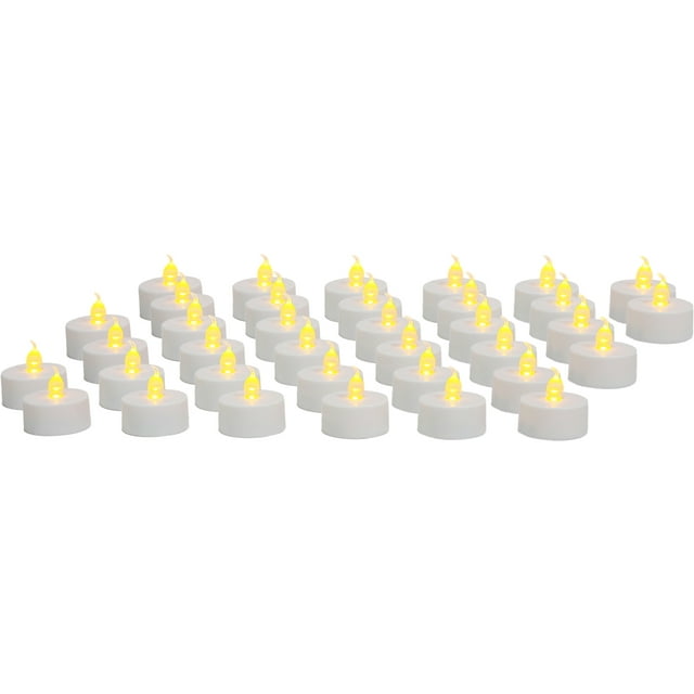 Mainstays Flameless LED Tea Lights, 36 Count