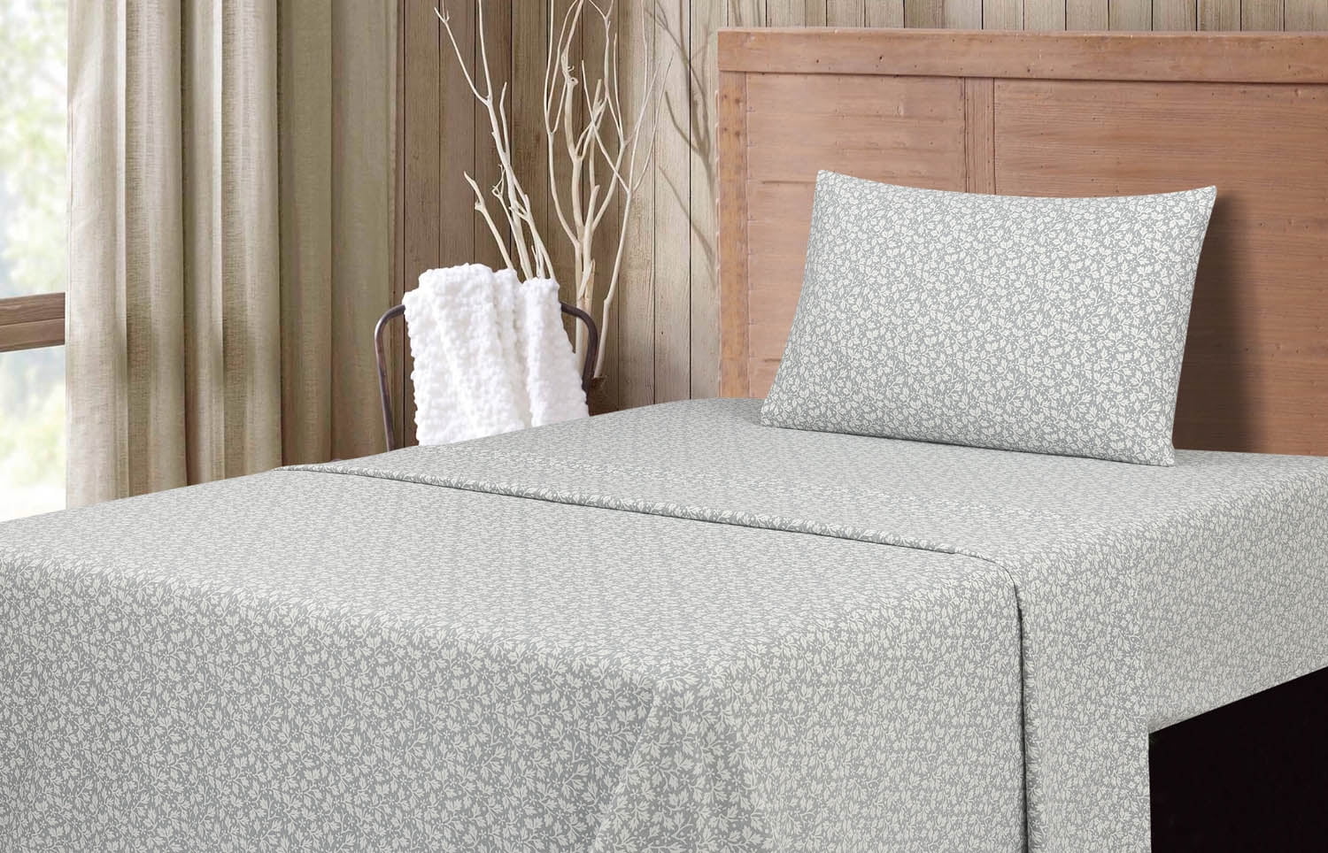 Mainstays Flannel Skiers - Twin Sheet set - Walmart.com