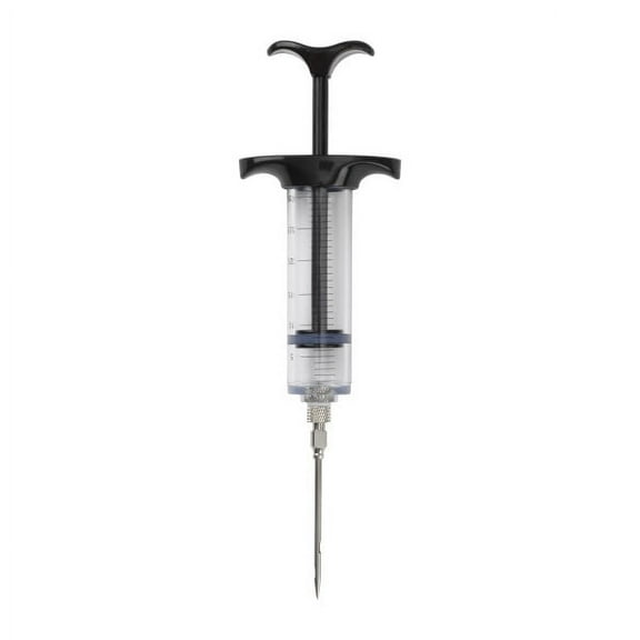 Mainstays Plastic and Stainless Steel Needle Bulb Flavor Injector, 30 ml