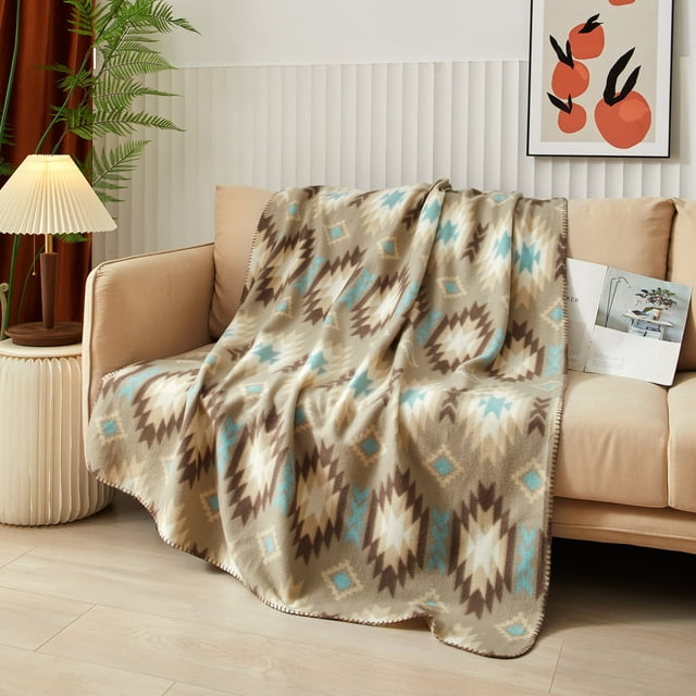 Mainstays Fleece Aztec Throw Blanket 50" x 60"