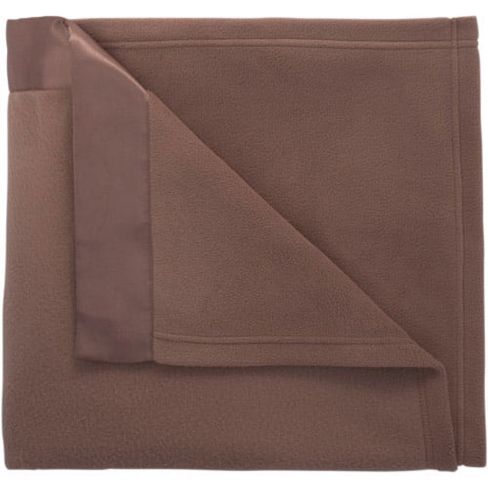 Mainstays Fleece Blanket with Satin Trim, 1 Each - image 1 of 2