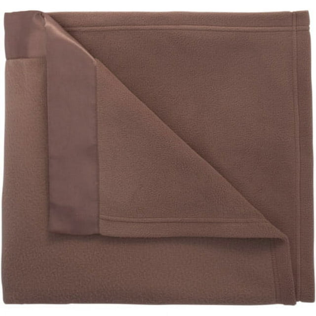 Mainstays Fleece Blanket with Satin Trim, 1 Each