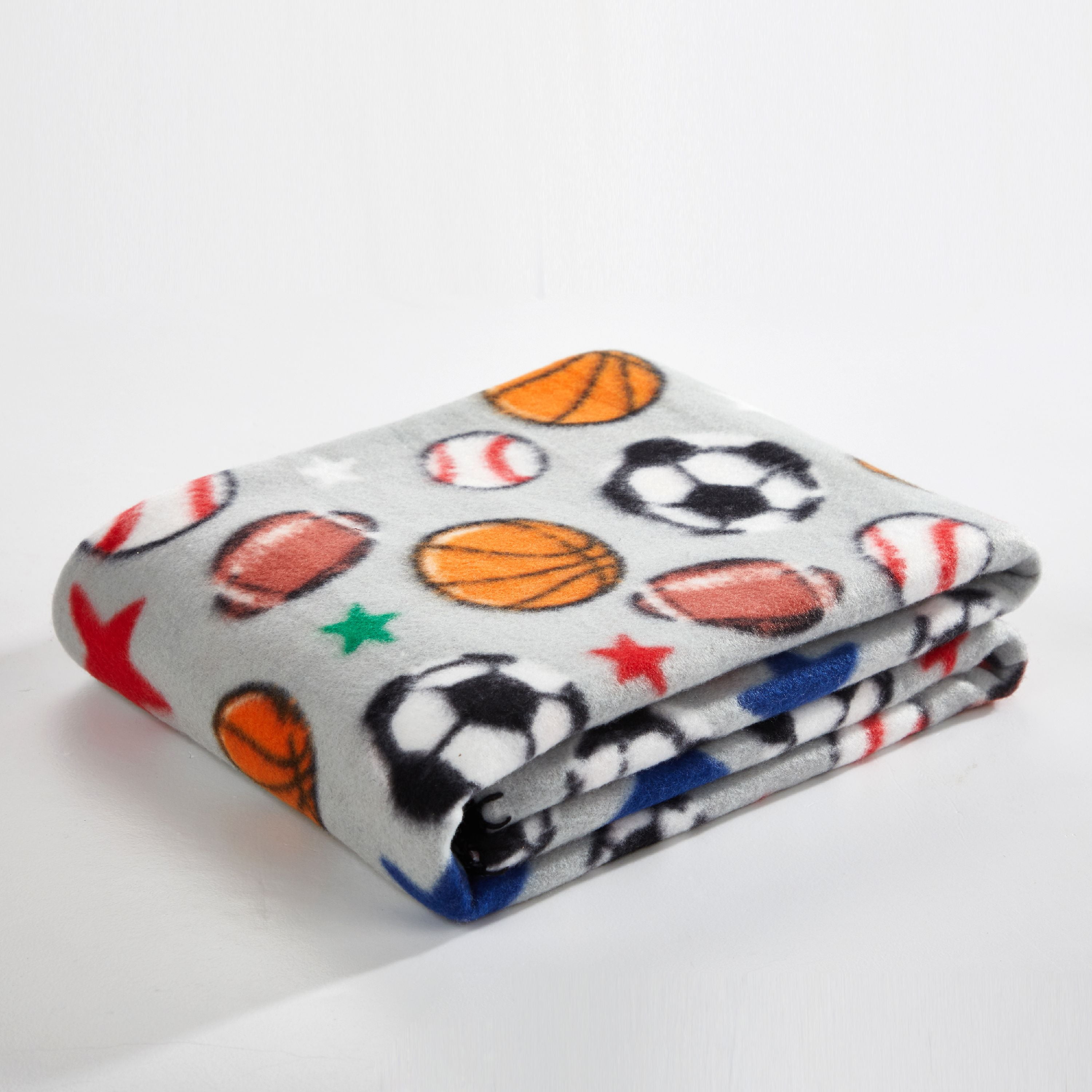 Mainstays Fleece Plush Throw Blanket, 50" x 60", Blue