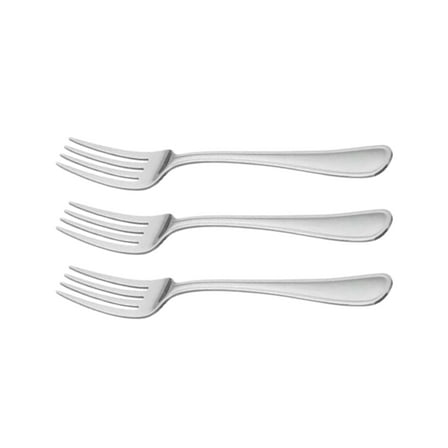 Mainstays Fleetline Stainless Steel Dinner Fork 3 Piece Set Silver