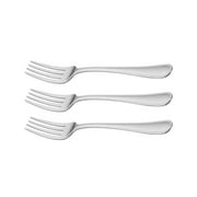 Mainstays Fleetline Stainless Steel Dinner Fork 3 Piece Set Silver