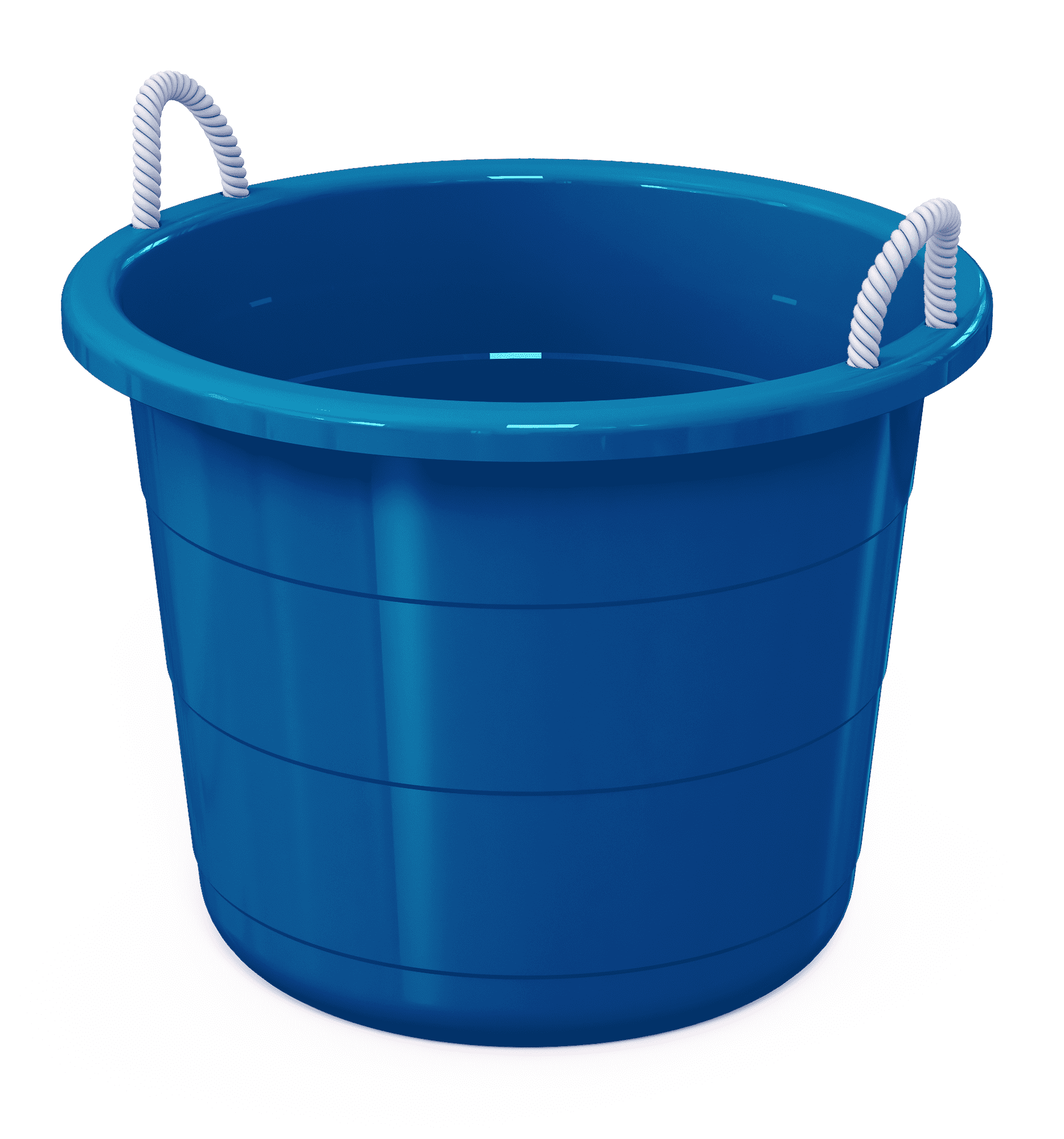 Life Story 17 Gal Flexible Plastic Storage Bucket w/ Rope Handles