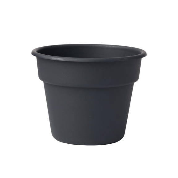 Mainstays Flint Resin Planter, 6 in, Rich Black