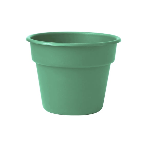 Mainstays Flint Round Resin Planter, Green Lily, 7 in x 9 in x 7 in