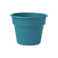 thumbnail image 1 of Mainstays Flint Round Resin Planter, Thunder Teal, 10.5 in x 13.5 in x 10.5 in, 1 of 6