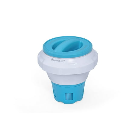 Mainstays Floating Collapsible Pool Blue Chlorine Dispenser for 3" Tablets