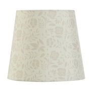 Mainstays Floral Accent Contemporary Polyester Lamp Shade, 8"L x 8"W x 7"H