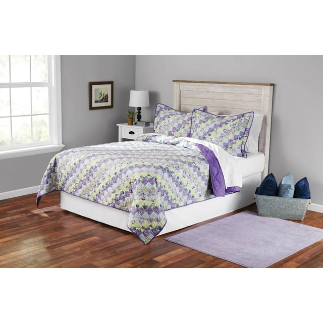 Mainstays Floral Patchwork Full/Queen Quilt