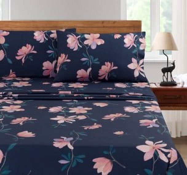 Mainstays Floral Print King Sheet Set