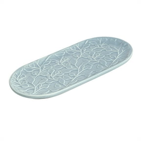 Mainstays Blue Floral Ceramic Tray